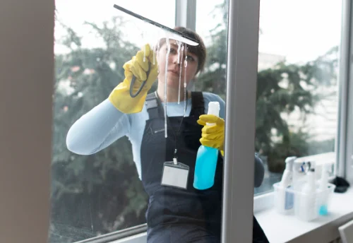 Nettoyage de vitres intérieures et extérieures au Vivier